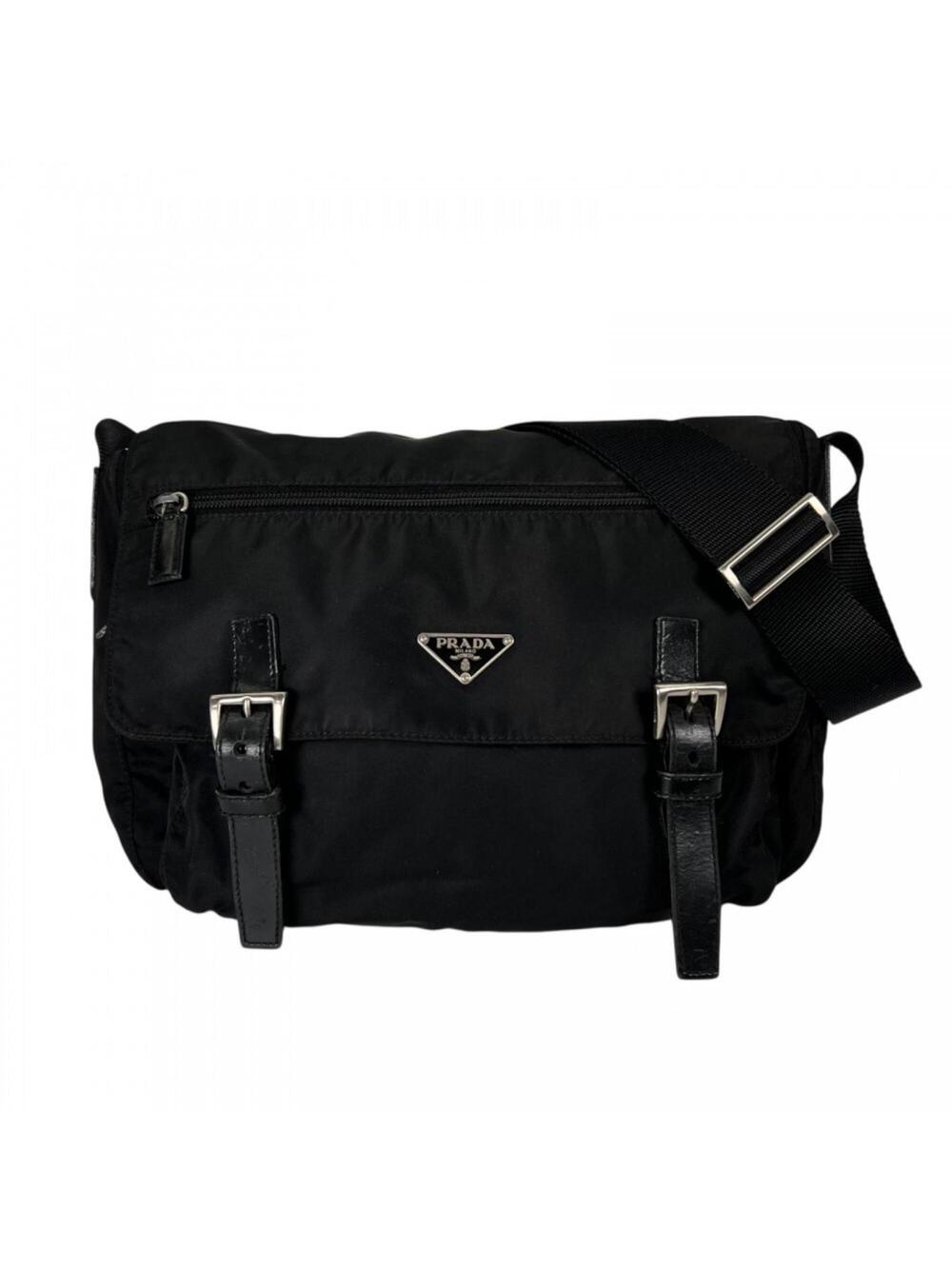 Prada Zip Buckle Messenger Bag Tessuto #342187P61B